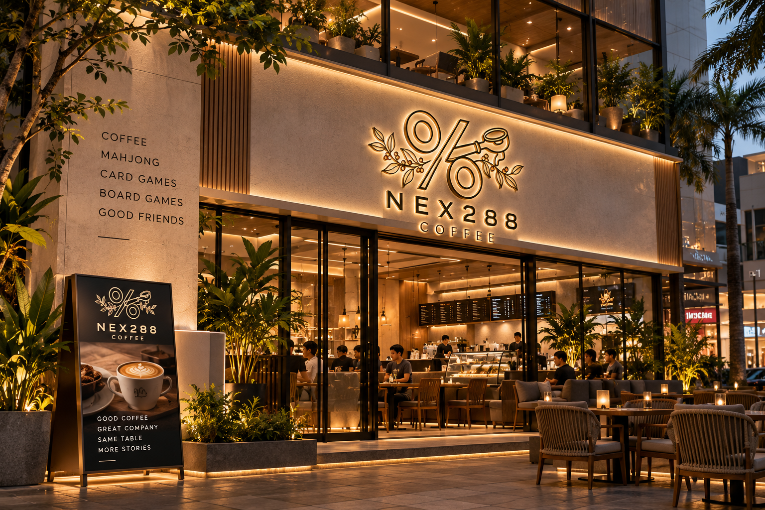 Suasana NEX288 Coffee di Kelapa Gading